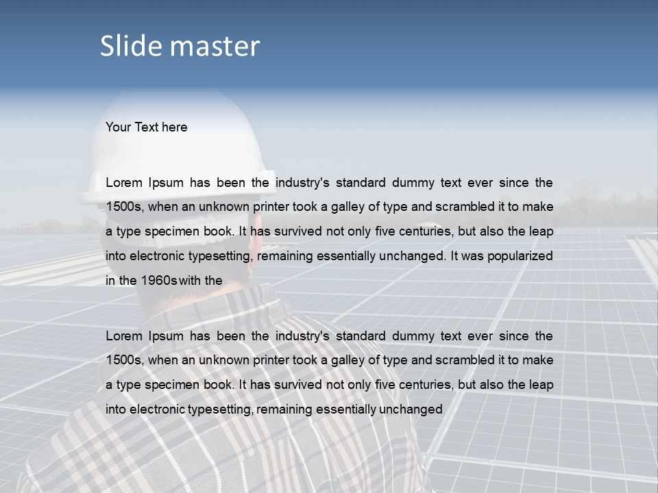 Photovoltaic Power Building PowerPoint Template