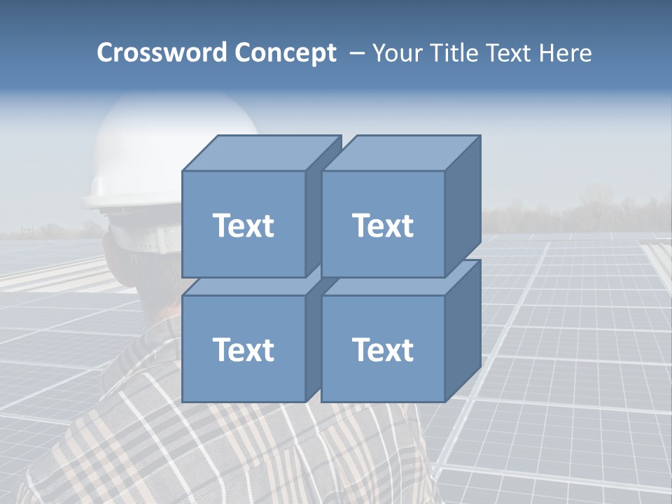 Photovoltaic Power Building PowerPoint Template