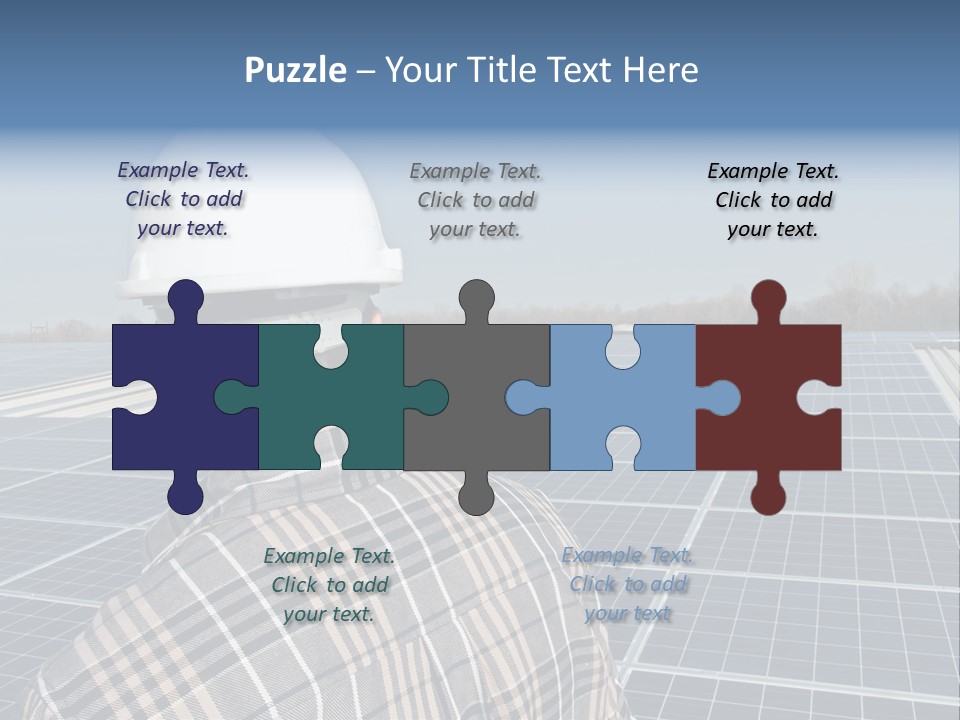 Photovoltaic Power Building PowerPoint Template