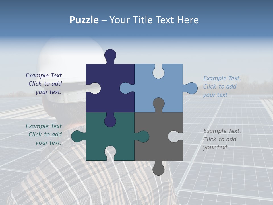 Photovoltaic Power Building PowerPoint Template