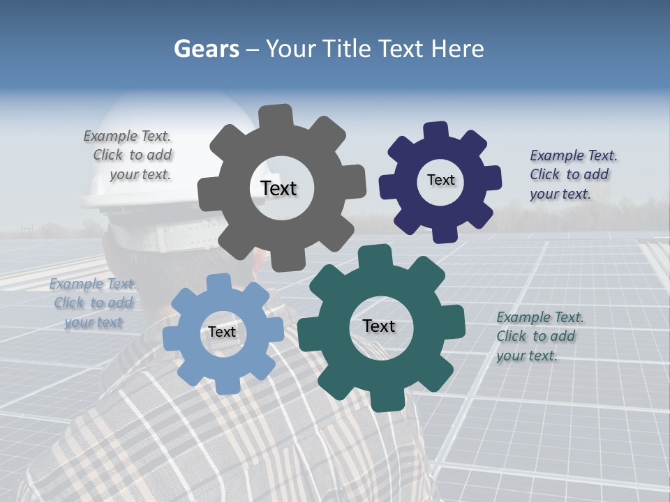 Photovoltaic Power Building PowerPoint Template
