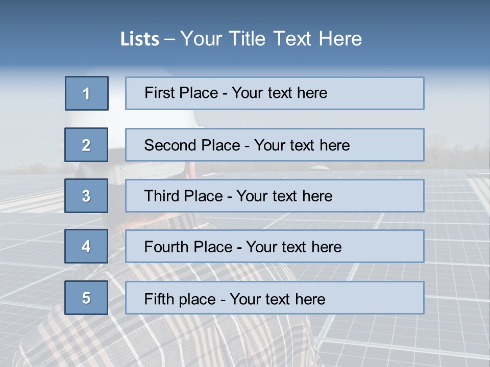 Photovoltaic Power Building PowerPoint Template