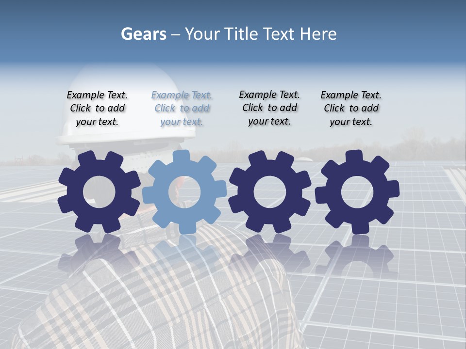Photovoltaic Power Building PowerPoint Template