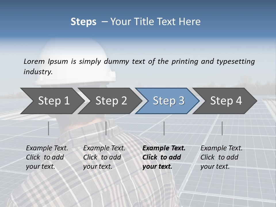 Photovoltaic Power Building PowerPoint Template