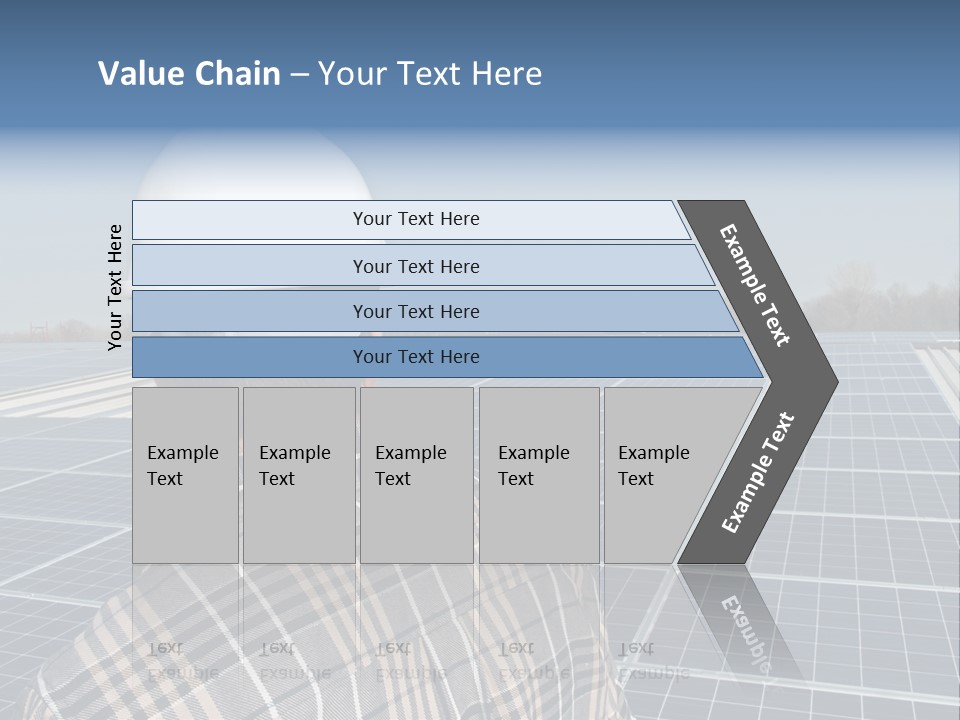 Photovoltaic Power Building PowerPoint Template