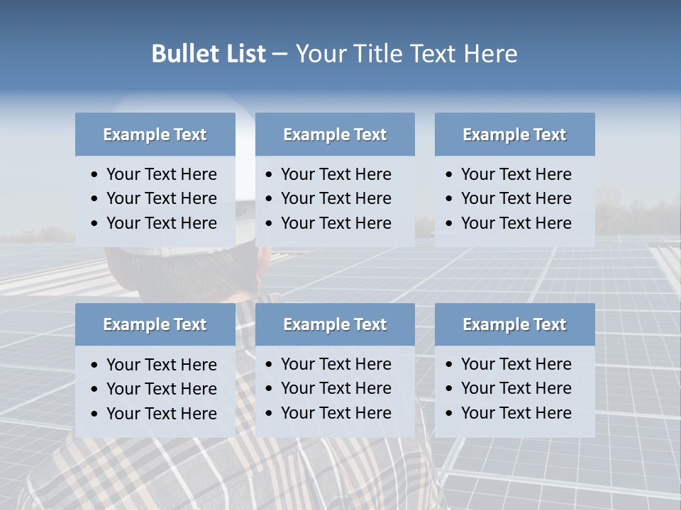 Photovoltaic Power Building PowerPoint Template