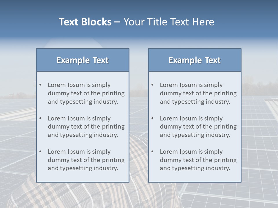 Photovoltaic Power Building PowerPoint Template