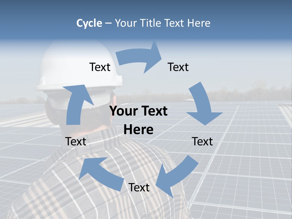Photovoltaic Power Building PowerPoint Template