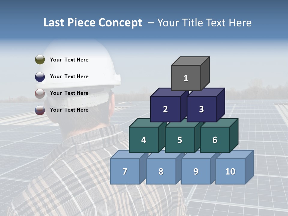 Photovoltaic Power Building PowerPoint Template