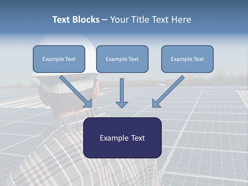 Photovoltaic Power Building PowerPoint Template