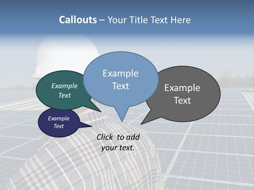 Photovoltaic Power Building PowerPoint Template