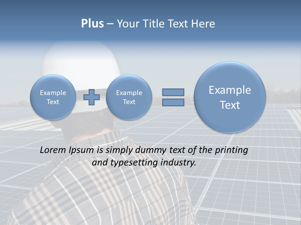 Photovoltaic Power Building PowerPoint Template
