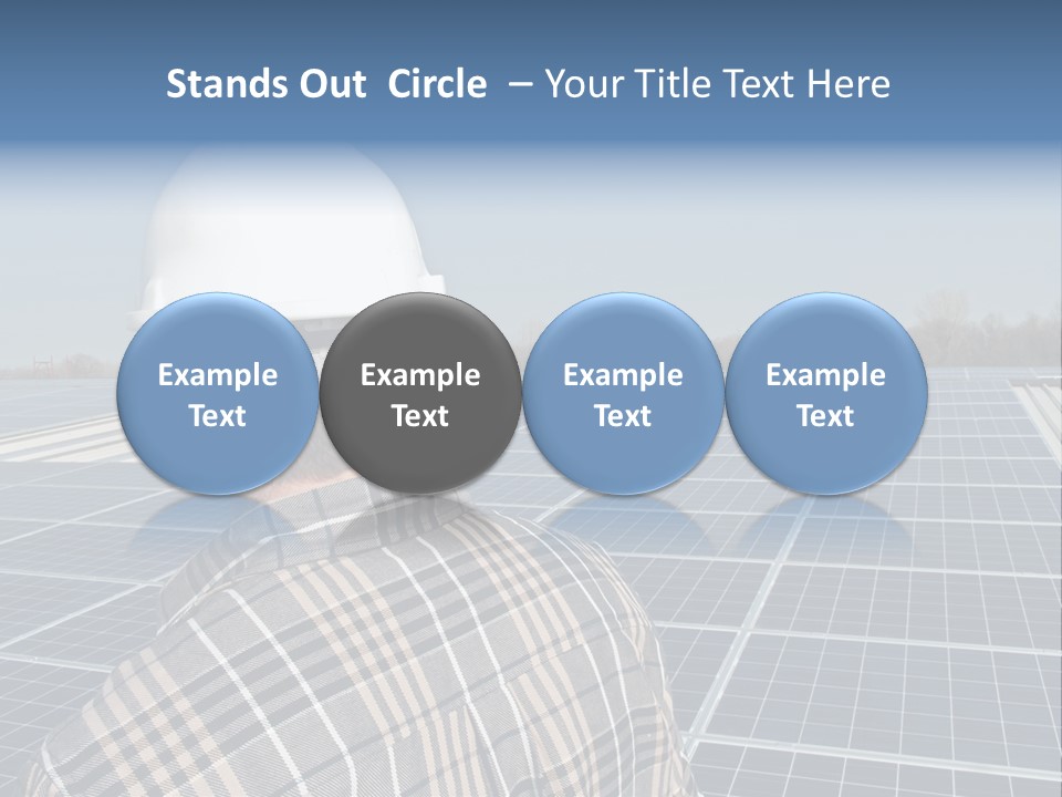 Photovoltaic Power Building PowerPoint Template