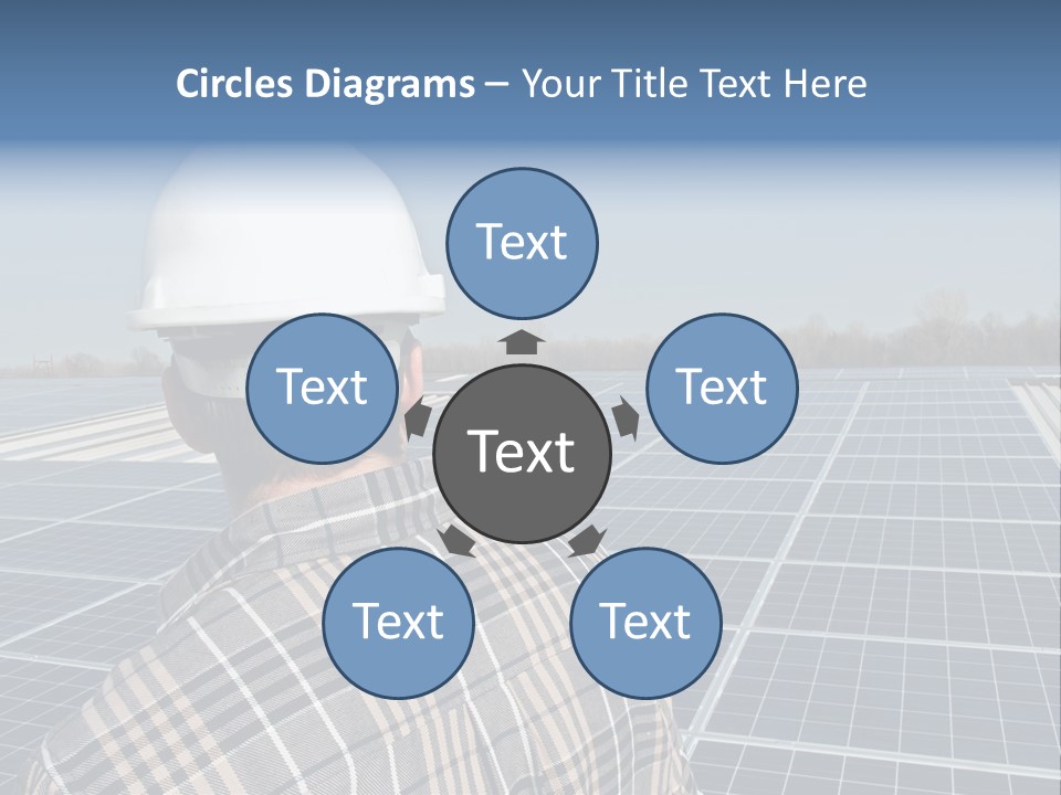 Photovoltaic Power Building PowerPoint Template