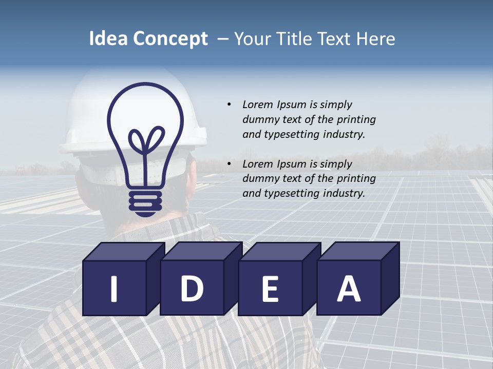 Photovoltaic Power Building PowerPoint Template