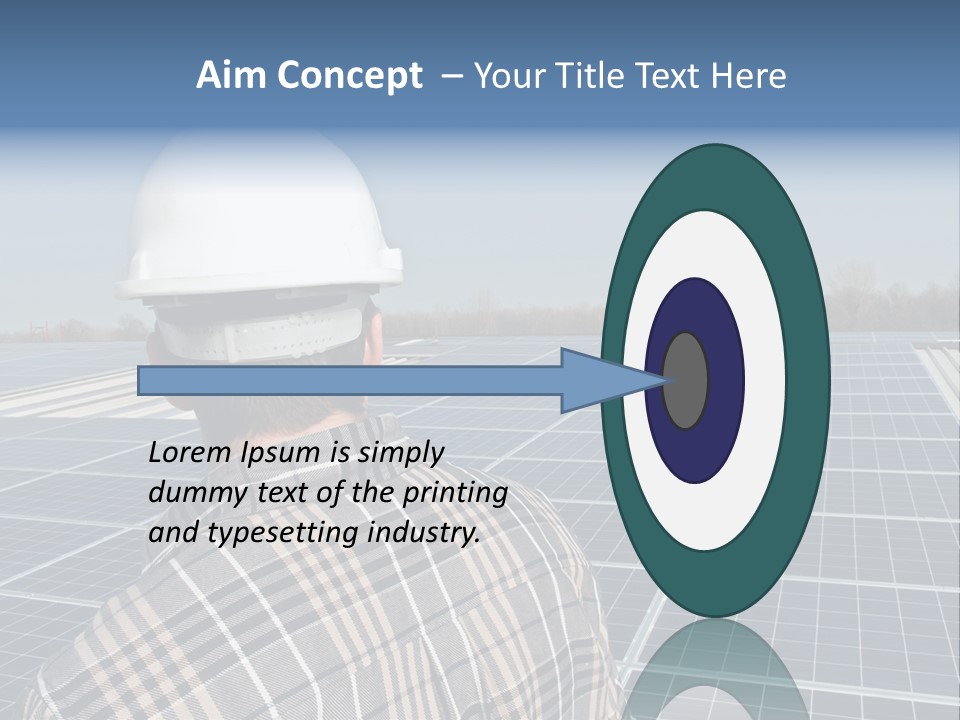 Photovoltaic Power Building PowerPoint Template