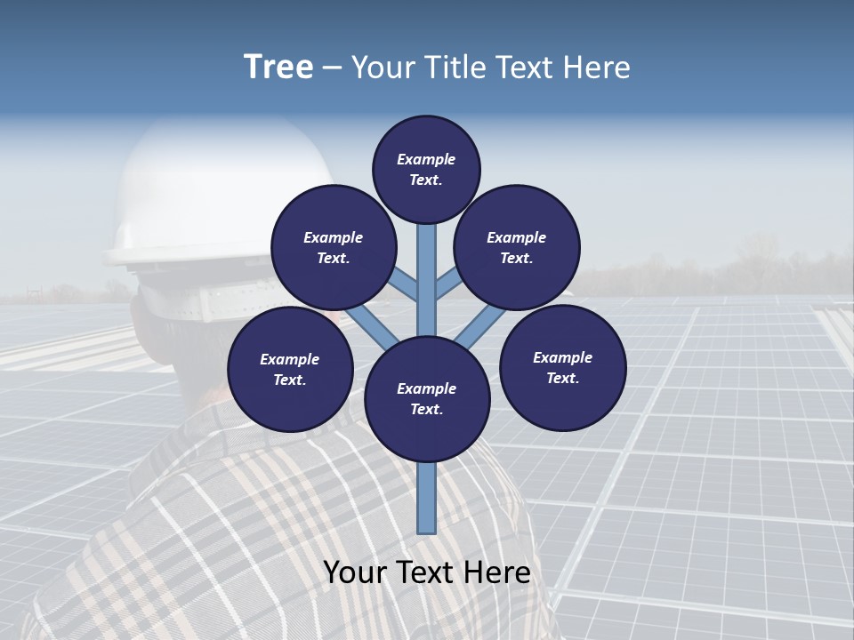 Photovoltaic Power Building PowerPoint Template