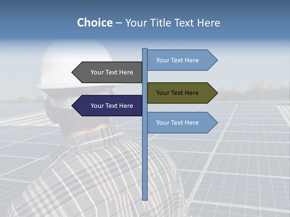 Photovoltaic Power Building PowerPoint Template