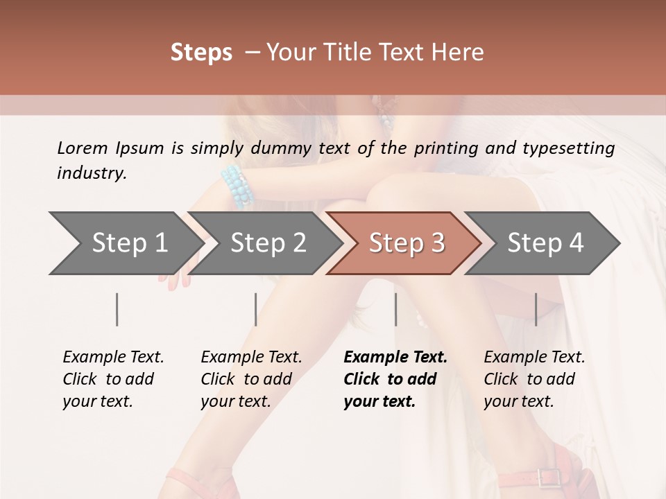 Romantic Shoe Pretty PowerPoint Template