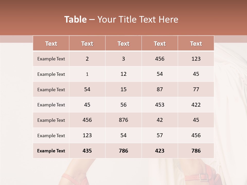 Romantic Shoe Pretty PowerPoint Template