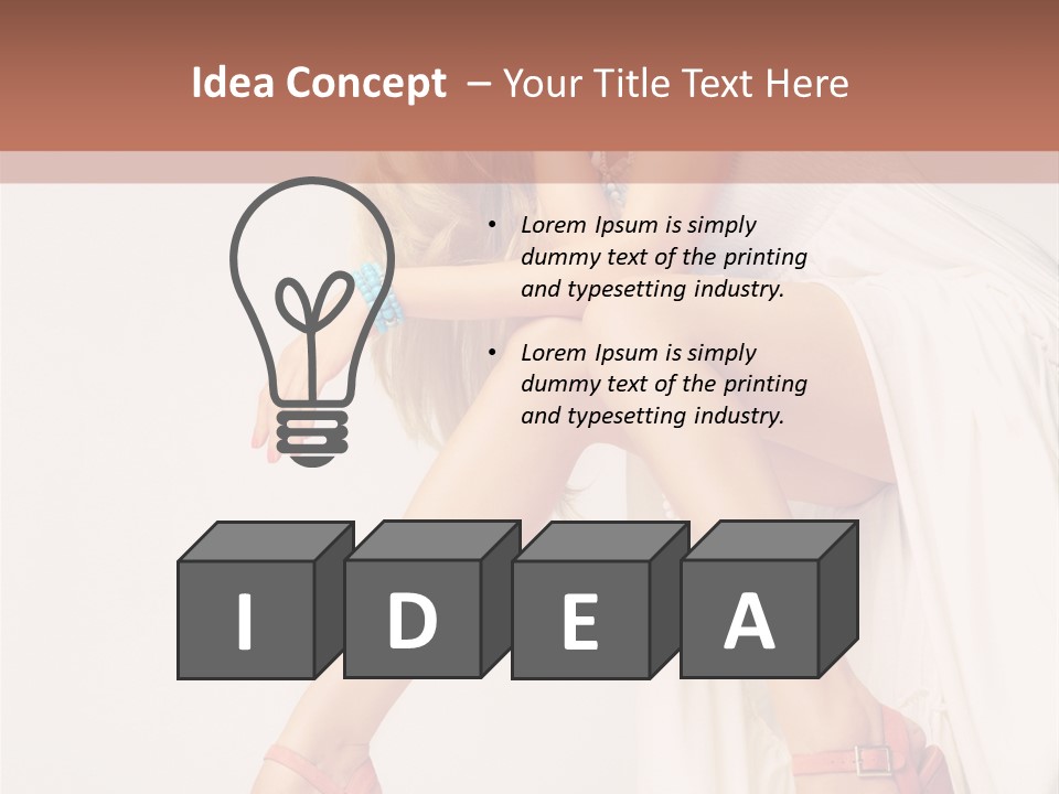 Romantic Shoe Pretty PowerPoint Template