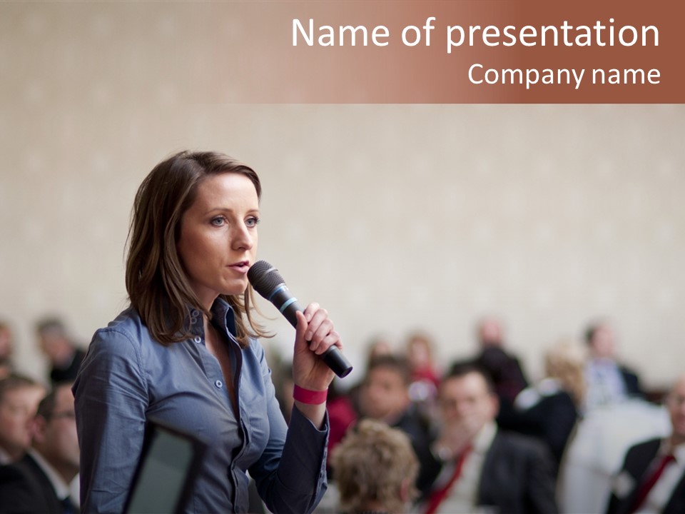 Lecture Young Person PowerPoint Template