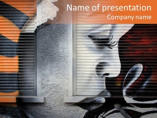 Facade Window Face PowerPoint Template