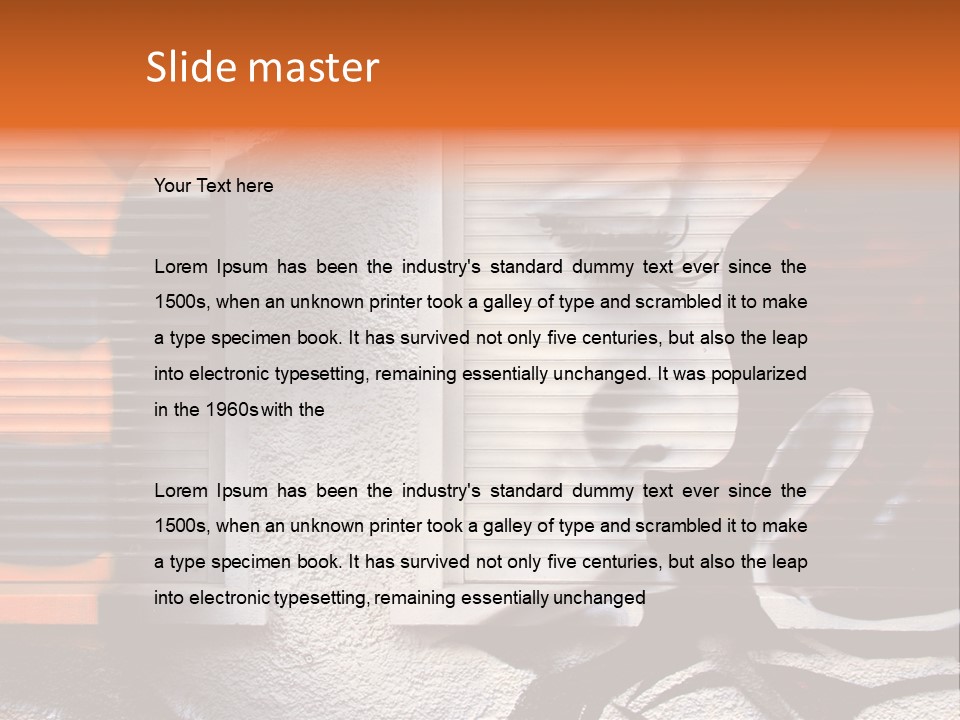 Facade Window Face PowerPoint Template