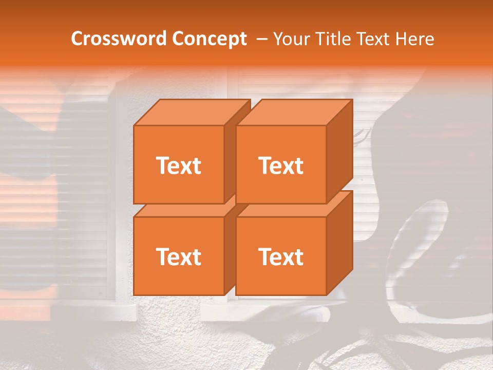 Facade Window Face PowerPoint Template