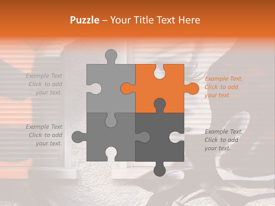 Facade Window Face PowerPoint Template