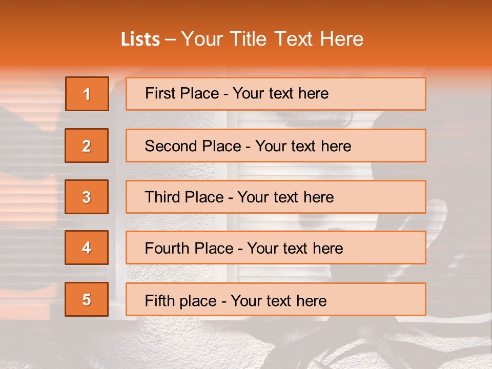 Facade Window Face PowerPoint Template