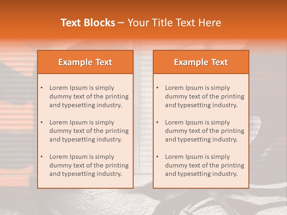 Facade Window Face PowerPoint Template