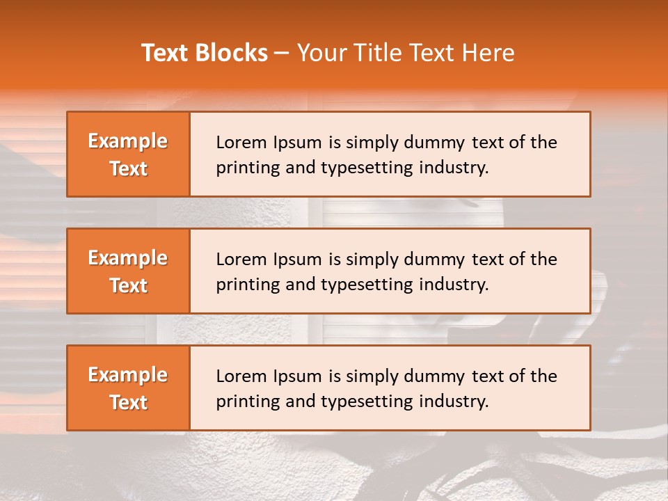 Facade Window Face PowerPoint Template