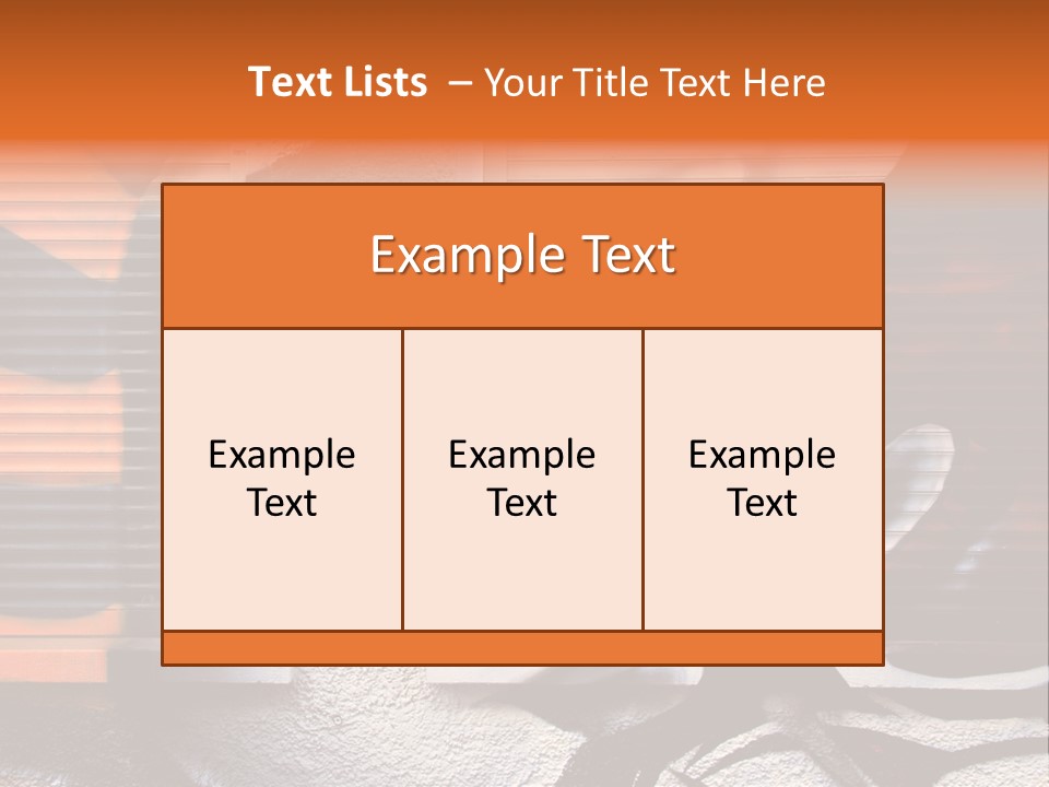 Facade Window Face PowerPoint Template