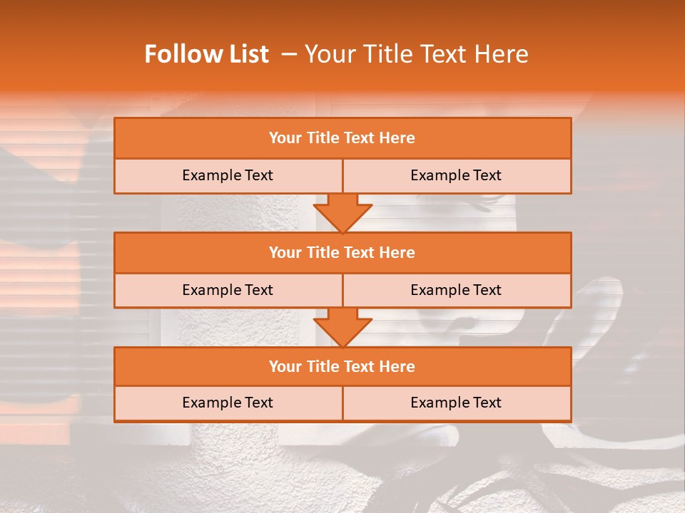 Facade Window Face PowerPoint Template