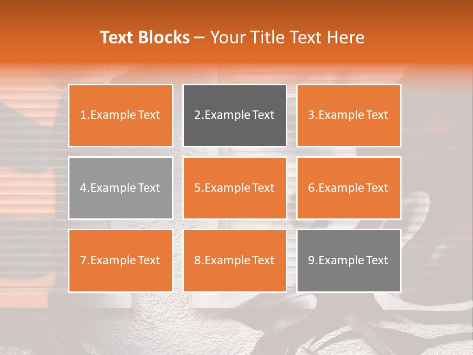 Facade Window Face PowerPoint Template