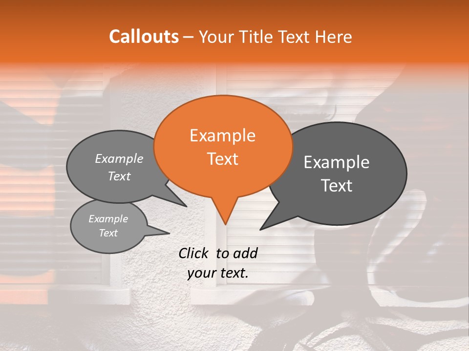 Facade Window Face PowerPoint Template
