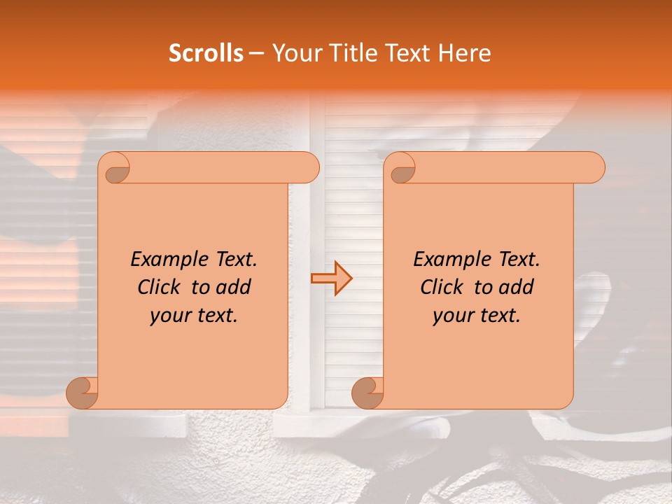 Facade Window Face PowerPoint Template