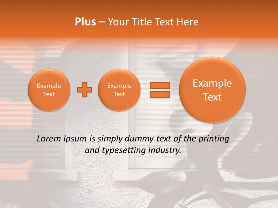 Facade Window Face PowerPoint Template