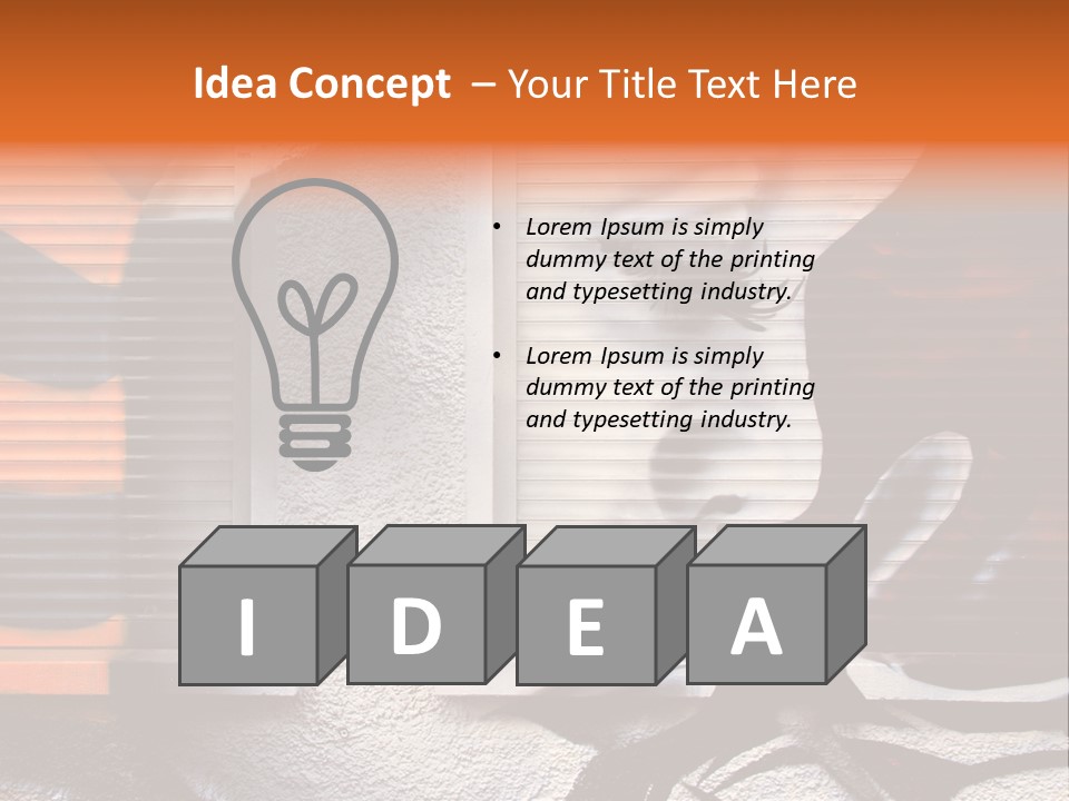 Facade Window Face PowerPoint Template