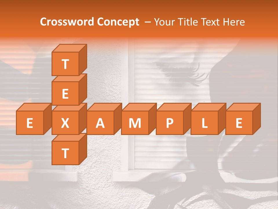 Facade Window Face PowerPoint Template