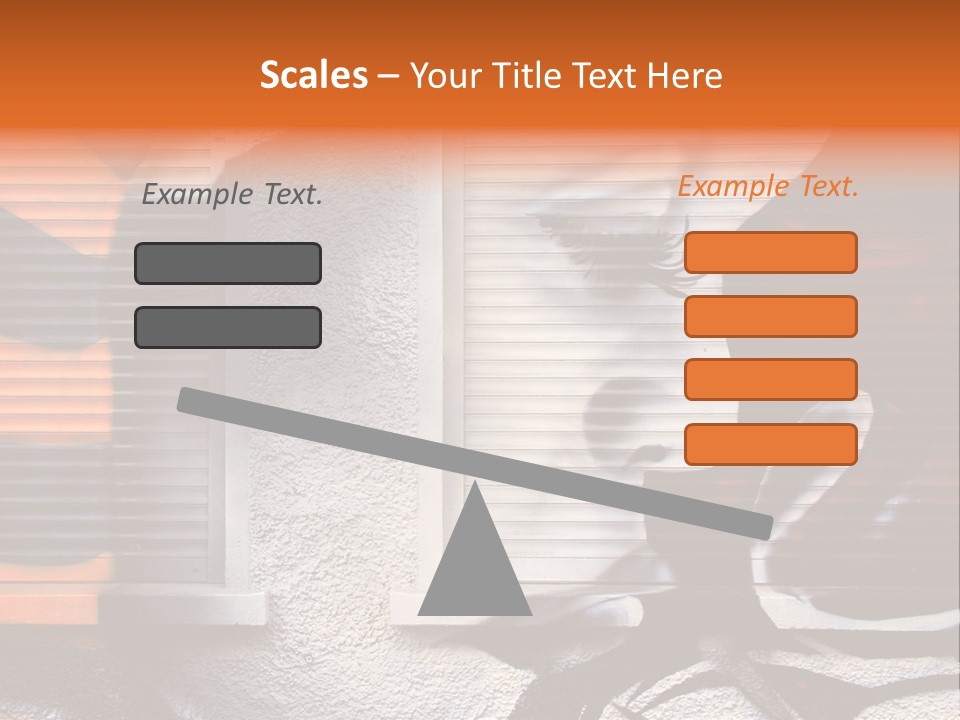 Facade Window Face PowerPoint Template