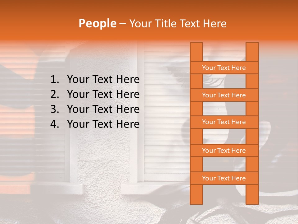 Facade Window Face PowerPoint Template
