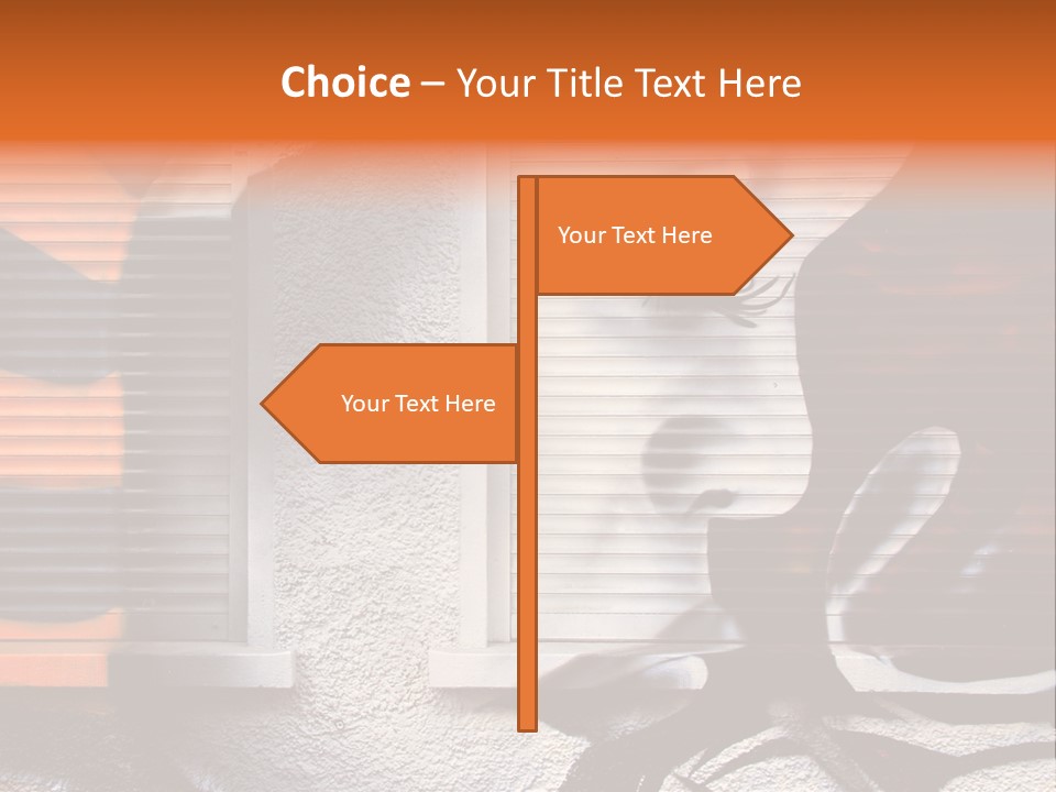 Facade Window Face PowerPoint Template