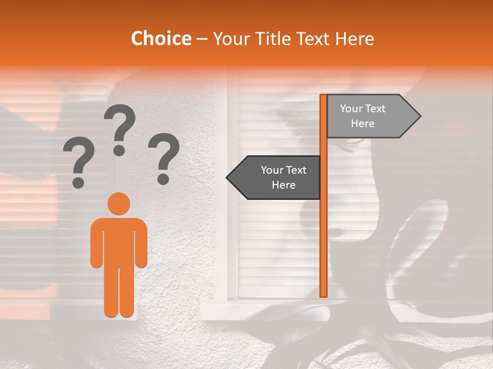Facade Window Face PowerPoint Template