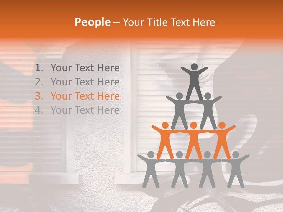 Facade Window Face PowerPoint Template