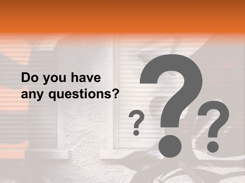 Facade Window Face PowerPoint Template