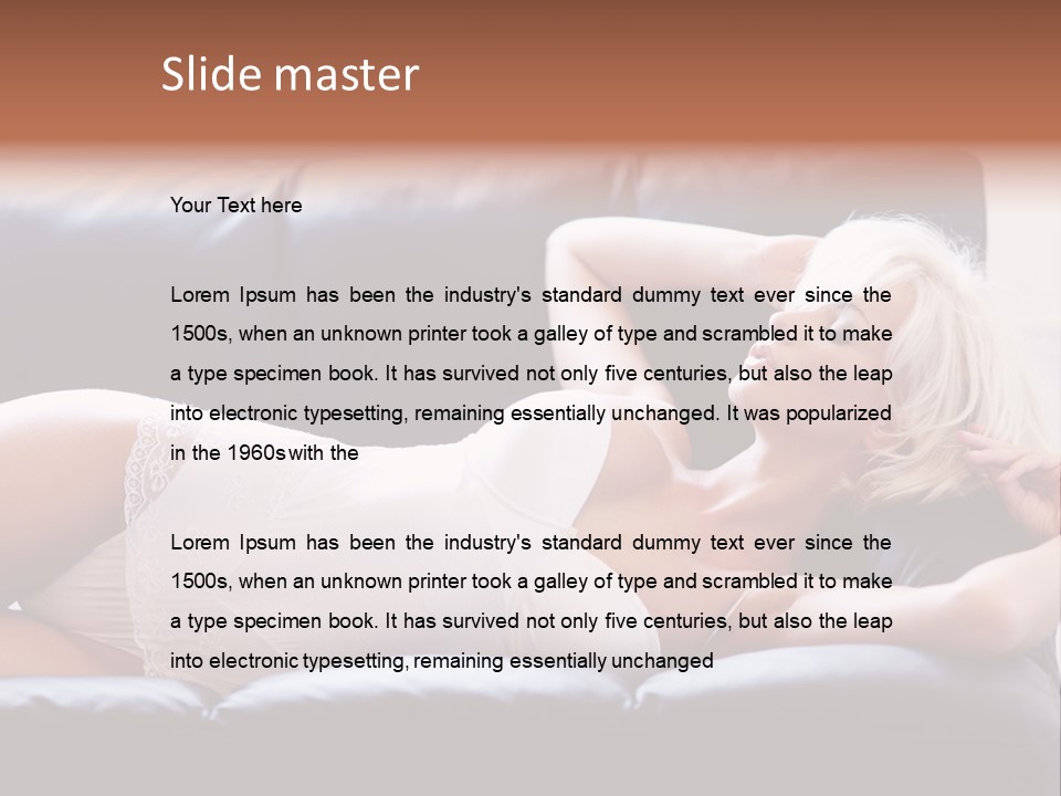 Background Belly Leg PowerPoint Template