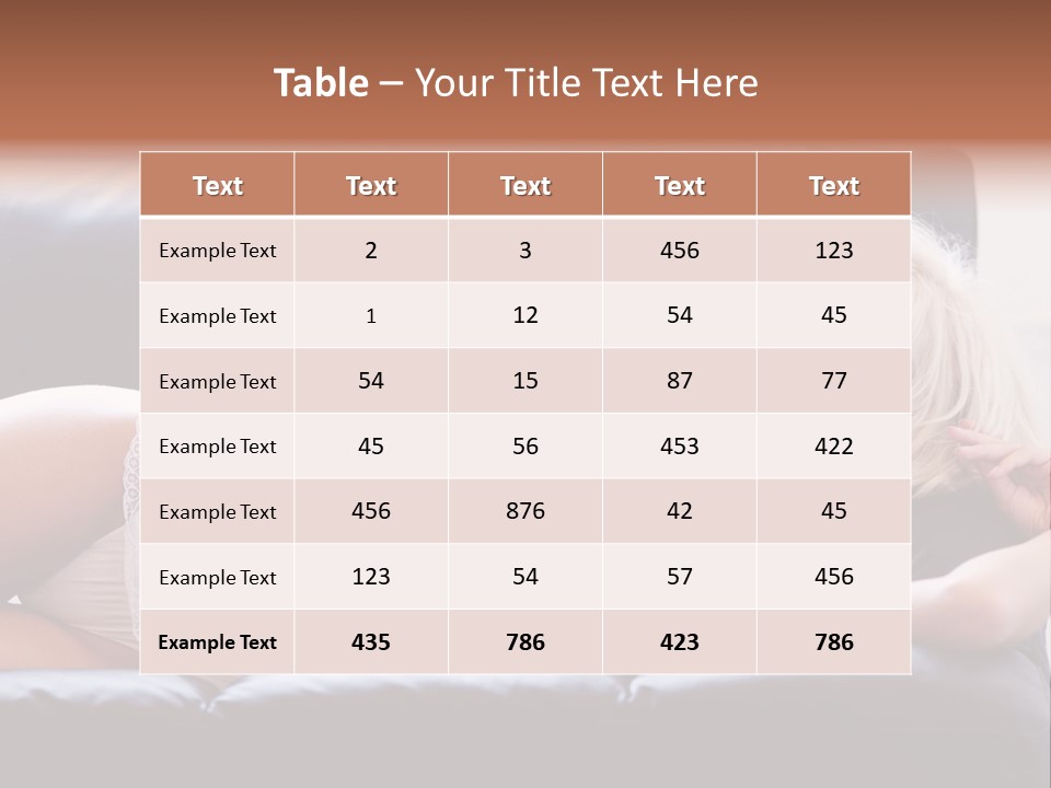 Background Belly Leg PowerPoint Template