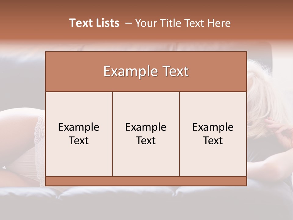 Background Belly Leg PowerPoint Template